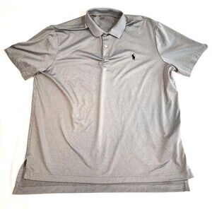 Ralph Lauren Polo Performance Men XL Gray Embroidered Pony Classic